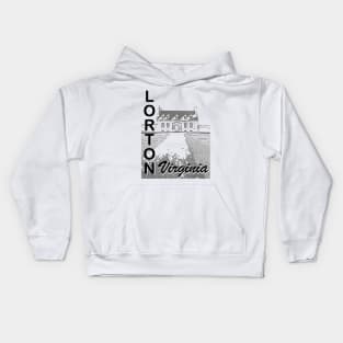 Lorton - Gunston Hall - Black Kids Hoodie